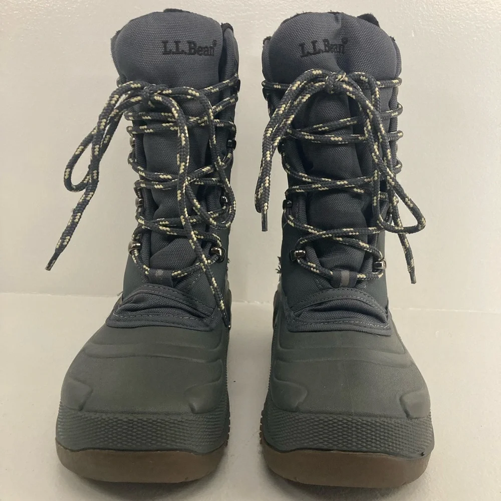 L.L.Bean Gray Winter Boot Kid’s 3G = Women’s 5G Ski Snowboard Holiday Waterproof